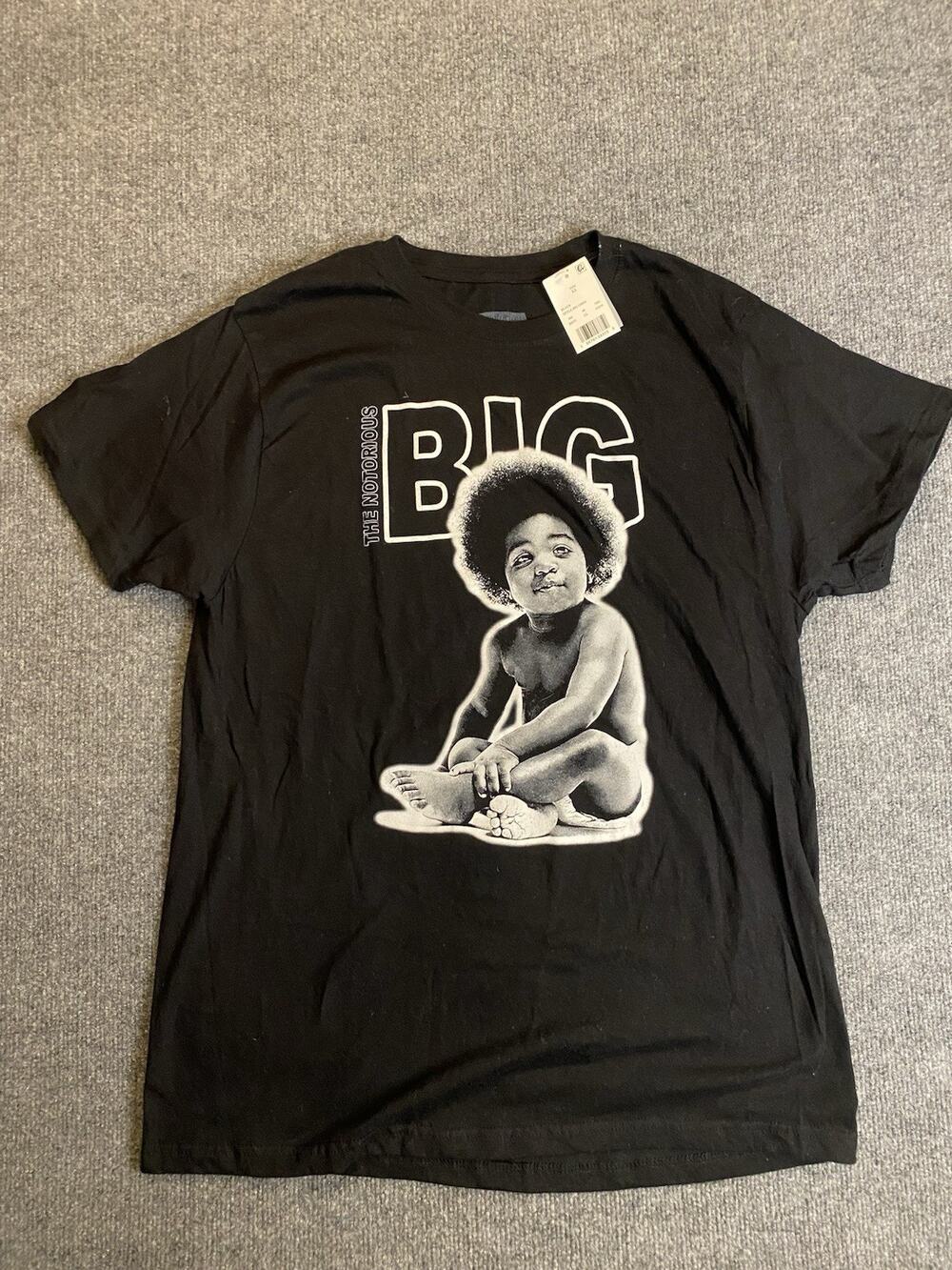 Brooklyn Mint Men's XL Black The Notorious B.I.G. Graphic Cotton T-Shirt